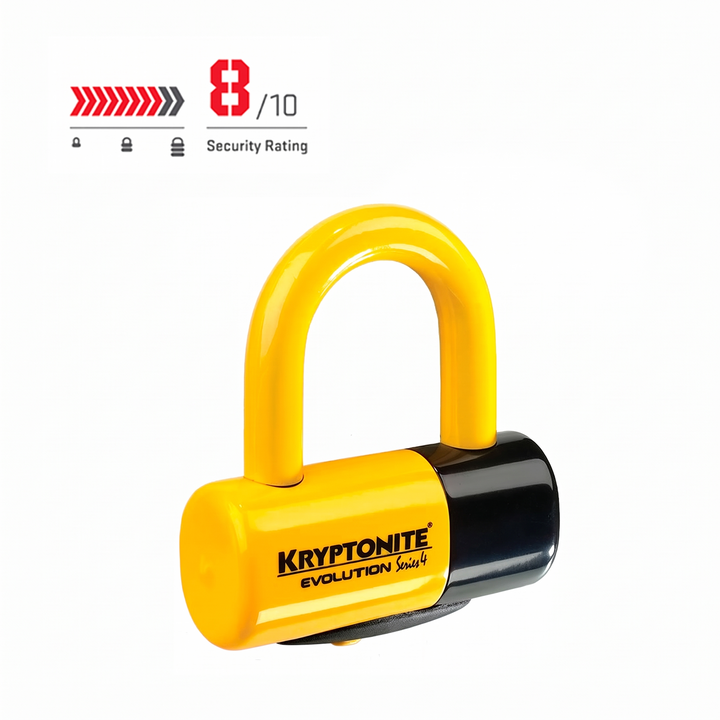 CANDADO KRYPTONITE EVOLUTION SERIE 4 DISC LOOK YELLOW