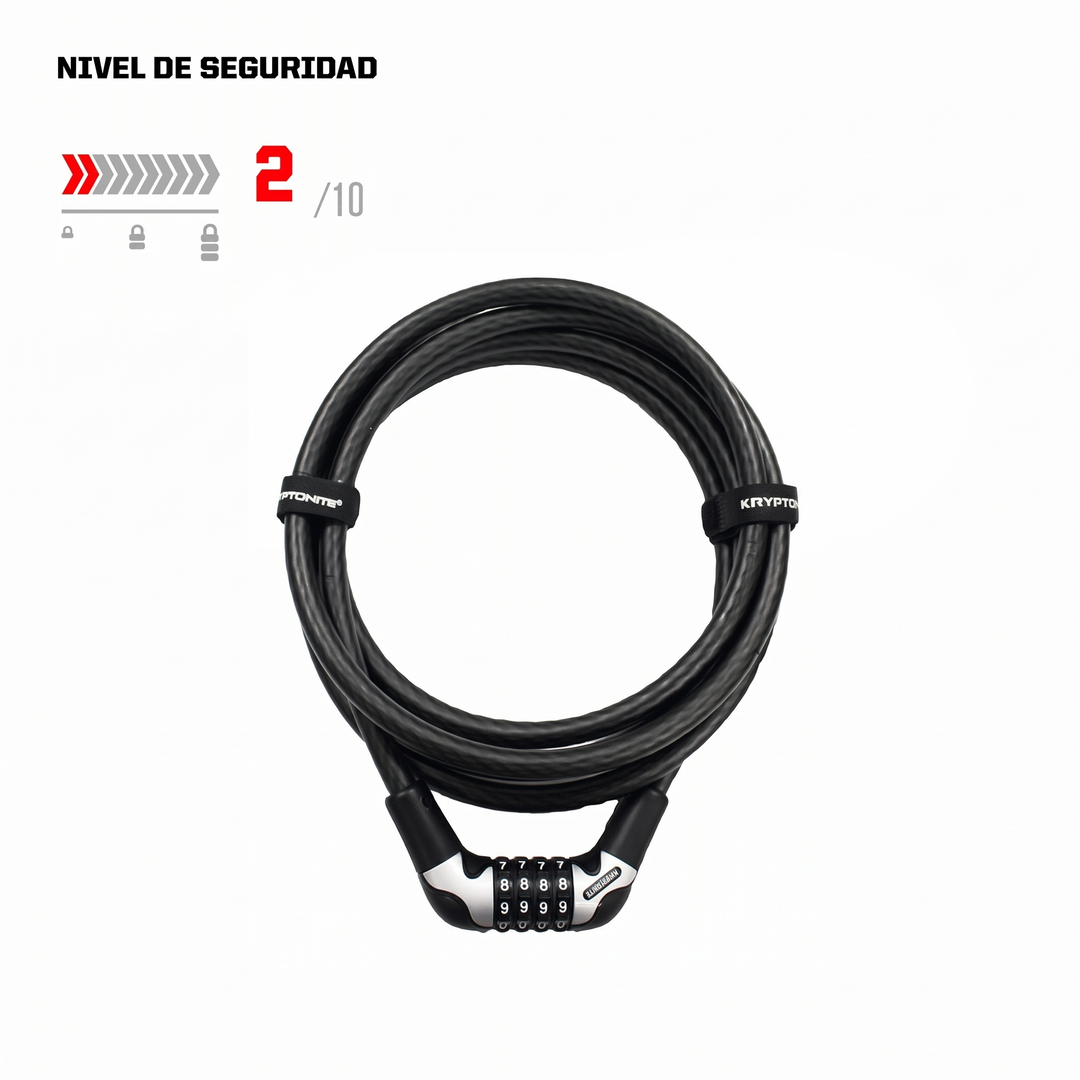 CANDADO KRYPTOFLEX GUAYA BICICLETA 1230 KEY CABLE